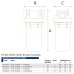 Atlas Filtri DP Big Sanic 20 Mono BG IN Kit Lub фільтри холодної води BIG діаметром 4.5" з антимікробної технологією для картриджів 20 дюймів в наборі з ключем, настінним кріпленням та силіконом