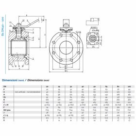 Brandoni B1.000 фланцевый шаровой кран