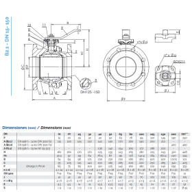Brandoni B2.100 кран кульовий фланцевий