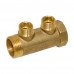 Bianchi 202 колектори латунні підключення 3/4″ або 1″ з 2-ма виходами 1/2″ зовнішня різьба, міжосьова відстань 36 мм