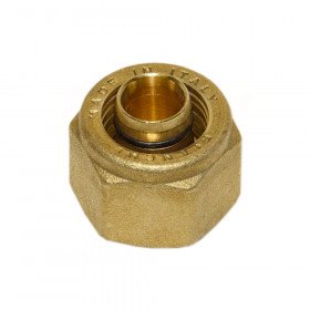 Bianchi 21900 D16х1/2″ гайки затискні латунні з ніпелем Ø16 х 1/2″ для металопластикових труб
