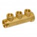 Bianchi 223 колектори латунні підключення 3/4″ або 1″ з 3-ма виходами 1/2″ внутрішня різьба, міжосьова відстань 36 мм