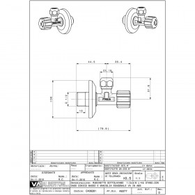 Albertoni C406281 кран вентильний 1/2х3/8