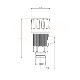 Caleffi 337231 кран зливний ЗР 3/8