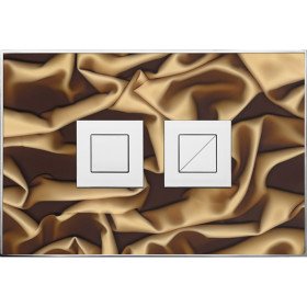 Caramel drapery Satin Square