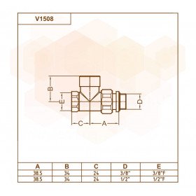 V1508 Carlo Poletti кран відсікаючий прямий чорний