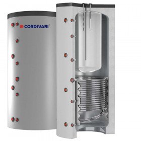 Cordivari Combi 2 WB буферні ємності 500÷600 л з твердою незйомною ізоляцією теплообмінником та вбудованою ємністю