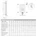 Cordivari Ardesia 3 колони 300 AS9 White сталеві трубчасті радіатори 3-х колонні висотою 300 мм нижнє підключення білого кольору