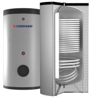 Cordivari Bolly 2 XL WB комбіновані бойлери 200÷500 л, два XL теплообмінники, покриття Polywarm, тверда незйомна ізоляція, підходить для теплових насосів