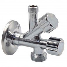 Albertoni D902594 кран вентильний 1/2х3/8х3/4