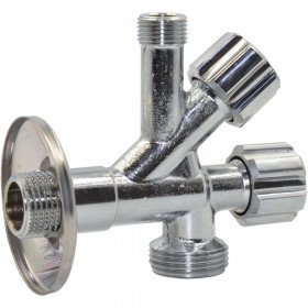 Albertoni D902594 крани вентильні приладовідля підключення сантехнічних приладів та побутової техніки 1/2″х3/8″х3/4″