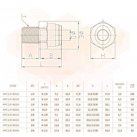 Fluidfit HPC-N перехідник