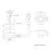 GoPlast 1254TPTOND0 випуски Click Clack Ø115×1½″ з прямокутним переливом для раковин та умивальників