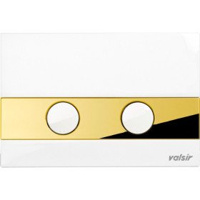 Клавіша Valsir TROPEA S P5 ABS пластик GOLD/WHITE