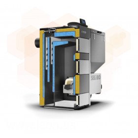 Твердопаливний пелетний котел Metal-Fach Classic SEG Bio Platinum Left