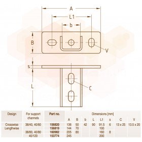 MPR/MPC держатель стеновой продольный