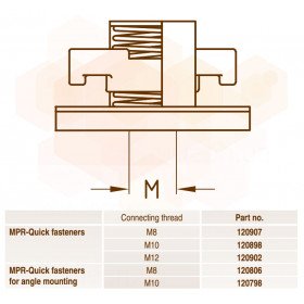 Mupro MPR з'єднання швидкозбірне кутове