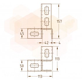 Mupro MPR 3D кріплення кутове праве 2+2 S+