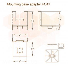 Mupro адаптер 41/41 опор Bigfoot