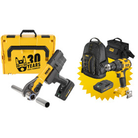 Rems Mini-Press 22V ACC Basic-Pack L-Boxx 578X27 акумуляторний радіальний прес Ø10–40 мм, Ø3/8-1.1/4, яким можна працювати однією рукою
