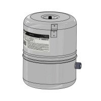 Zilmet Cal-Pro 6 л вертикальні розширювальні баки з боковим підключенням G1/2” для систем опалення максимальний тиск 3 бар