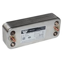 Zilmet ZB 190 17B1901606 паяні пластинчасті теплообмінники з 16 пластинами з нержавіючої сталі