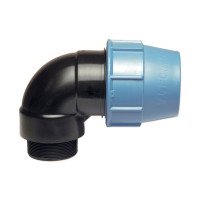 Unidelta 1008 D50-110 фітинги поліпропіленові компресійні кутові 90° з зовнішньою різьбою