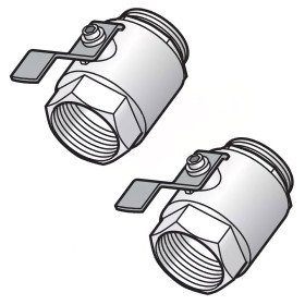 Uponor Magna комплект латунних колекторних кульових кранів внутрішня-зовнішня різьба 1½″