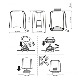 Uponor Vario retrofit сервопривід 230V