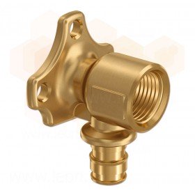 Uponor Q&E латунь водорозетка 3 крепежные отверстия