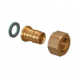Uponor Q&E латунь штуцер с накидной гайкой