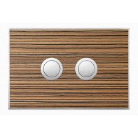 Wood Zebrano / Satin Circle