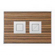 Wood Zebrano / Satin Square