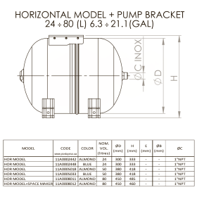 Zilmet Hydro-Plus H NPT 24-50