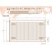 DeLonghi Compact Panel 11 TEK 300 сталеві радіатори, тип 11, бокове підключення,  висота 300 мм, довжина 400 ÷ 3000 мм