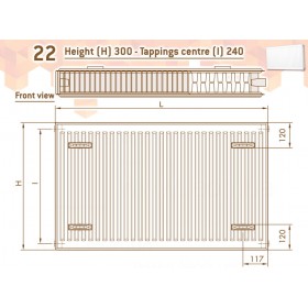 DeLonghi Compact Panel 22 TEK 300