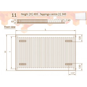 DeLonghi Compact Panel 11 TEK 400