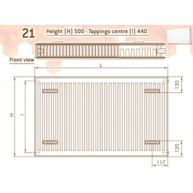 DeLonghi Compact Panel 21 TEK 500