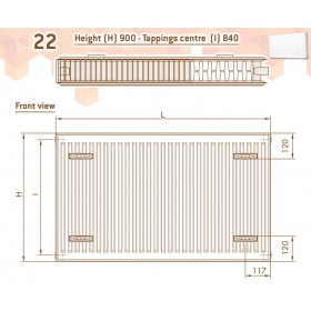 DeLonghi Compact Panel 22 TEK 900