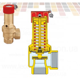 Caleffi 5275 EST запобіжний скидний клапан 110°С ¾х1″ внутрішня-внутрішня різьба
