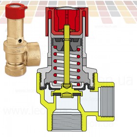 Caleffi 5136 діафрагмовий запобіжний скидний клапан з’єднання 1″×1¼″ внутрішня-внутрішня різьба