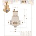 автоматичні вертикальні дегазатори Caleffi 551 Discal деаератор 3/4 - 2″