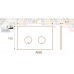 Клавіша Valsir TROPEA S P5 ABS пластик GOLD/WHITE