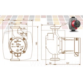 Grundfos Alpha2 DN 25 130 mm