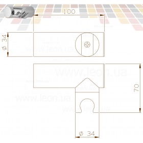 ISA 63560 кронштейн душовий