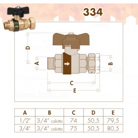 Caleffi 334 Ballstop