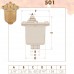 Caleffi 501500 Maxcal повітровідвідник автоматичний вертикальний 3/4x3/8 для систем опалення, кондиціонування та охолодження
