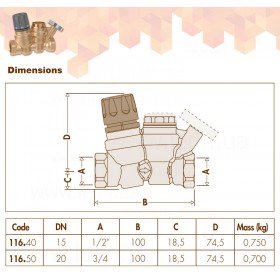 Caleffi 1162 термостатический регулятор