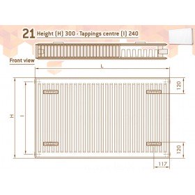 DeLonghi Compact Panel 21 TEK 300