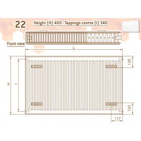 DeLonghi Compact Panel 22 TEK 400